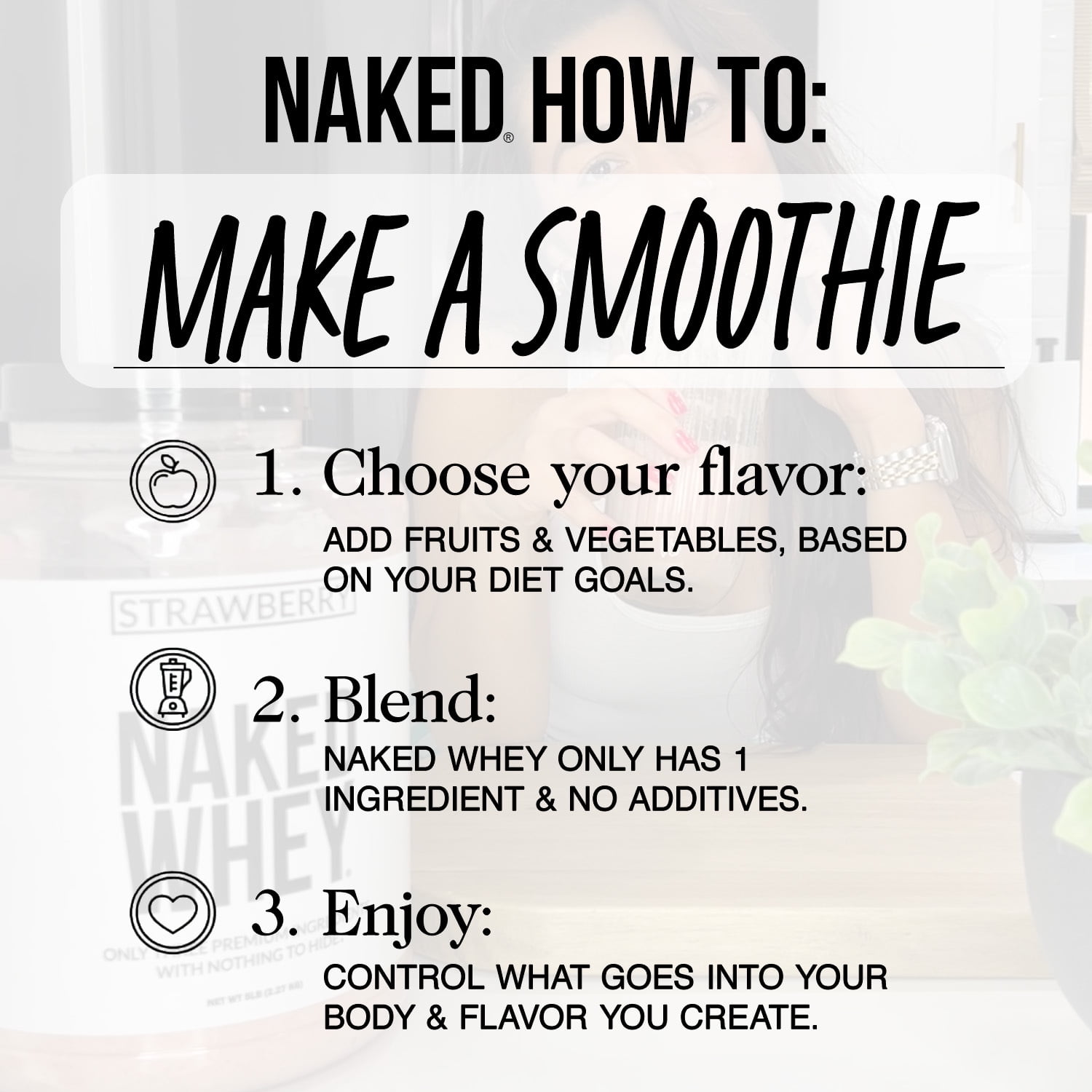 NAKED WHEY 5LB 100% Grass Fed Unflavored Whey Protein Powder - Only 1 Ingredient, Undenatured - No GMO, Soy or Gluten - No Preservatives - Promote Muscle Growth and Recovery - 76 Servings