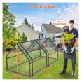 thumbnail image 5 of 70.86*33.46*37.4 in Portable Mini Greenhouse With Roll-Up Zipper Doors Waterproof UV-Resistant PVC Cover Hot House For Indoor Outdoor Garden Patio Backyard, 5 of 8