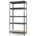 thumbnail image 4 of Topbuy 5-Tier Industrial Steel Storage Shelves Garage Rack with Adjustable Shelves Grey, 4 of 6
