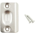 thumbnail image 5 of Ball Catch Strike Plate, 2-1/4" x 1-3/8", Satin Chrome by Stone Harbor Hardware, 5 of 8