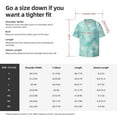 thumbnail image 2 of Cauagu Blue Marble Men's Short Sleeve Button Down Hawaiian Shirt for Men Bowling Shirts Casual Summer Beach Shirt,3X-Large, 2 of 6