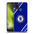thumbnail image 1 of Head Case Designs Officially Licensed Chelsea Football Club Crest Stripes Soft Gel Case Compatible with Samsung Galaxy A21s (2020), 1 of 7