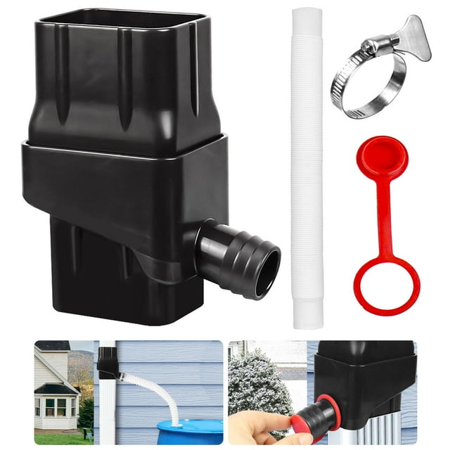 Système de Collecte d'Eau de Pluie, Trousse d'Inversion de Baril de Pluie, Récolte, Inversion de Descente Pluviale, Trousse d'Inversion d'Eau de Pluie pour Jardin et Pelouse