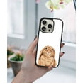 thumbnail image 5 of WIRESTER Shockproof Soft Rubber Cover Case for Apple iPhone 16 Pro 6.3" 2024, Floppy Ears Brown Bunny Rabbit, 5 of 5