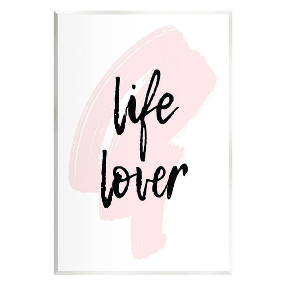 Stupell Industries Life Lover Casual Phrase Graphic Art Unframed Art Print Wall Art, Design by Martina Pavlova