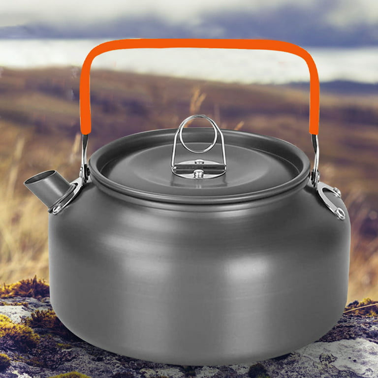 Frogued 1.2L Portable Camping Kettle Anti-scalding Water Boiler
