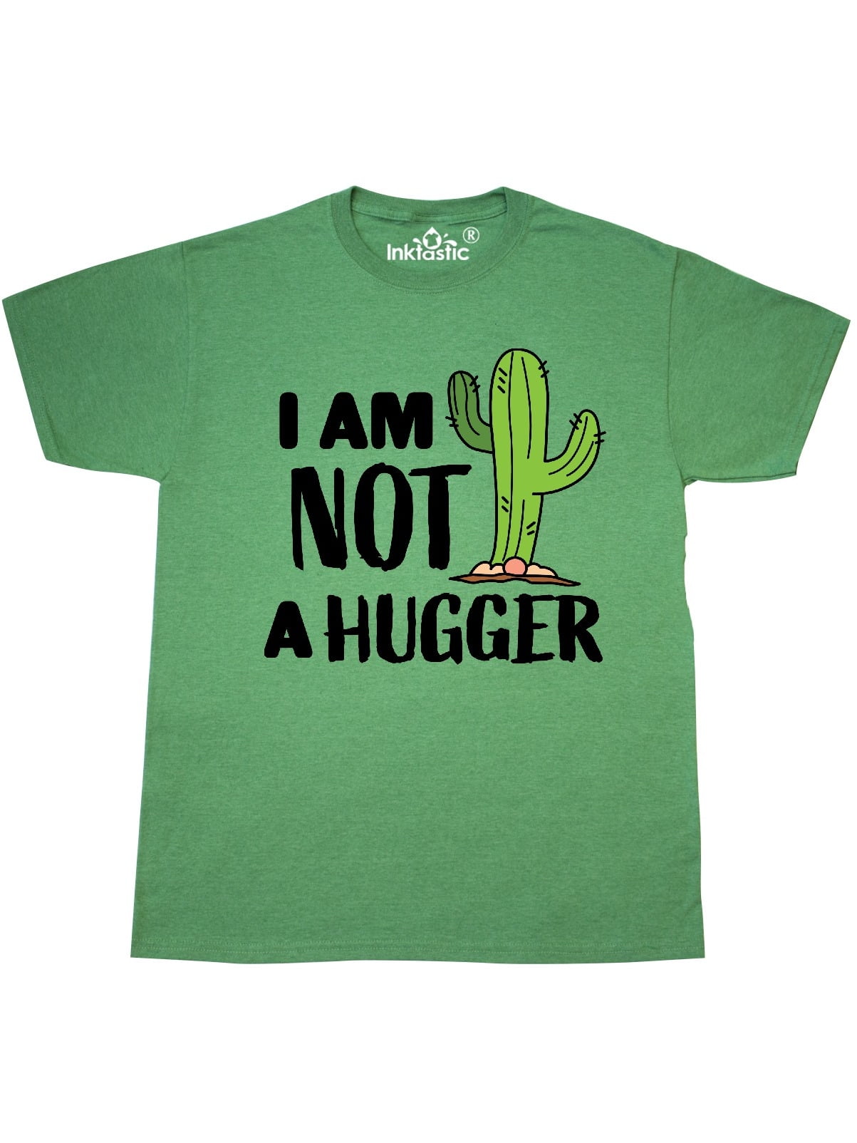 Download INKtastic - I am Not a Hugger with Cactus T-Shirt ...
