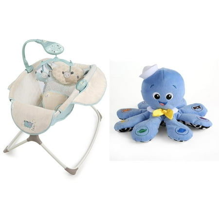 Ingenuity Moonlight Rocking Sleeper, Lullaby Lamb with BONUS Octoplush Toy