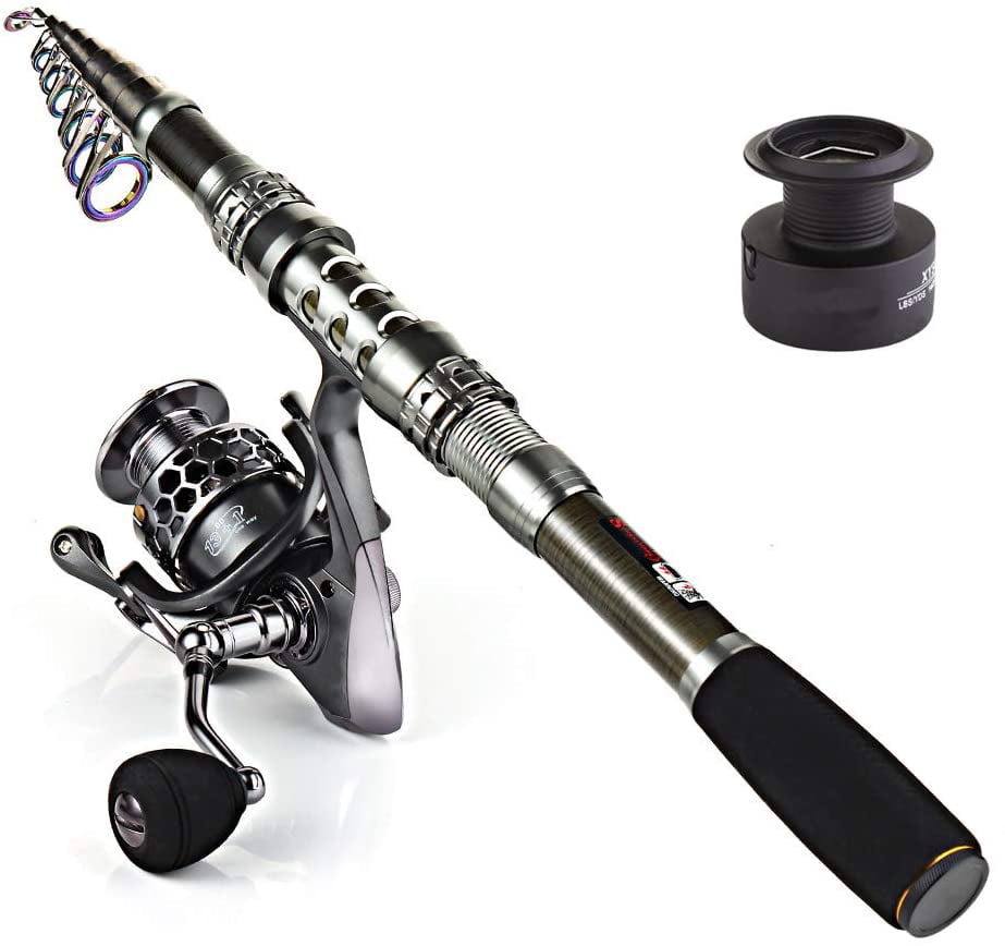 Portable Fishing Rod Carbon Fiber Telescopic Pocket Travel Spinning Pole Travel 