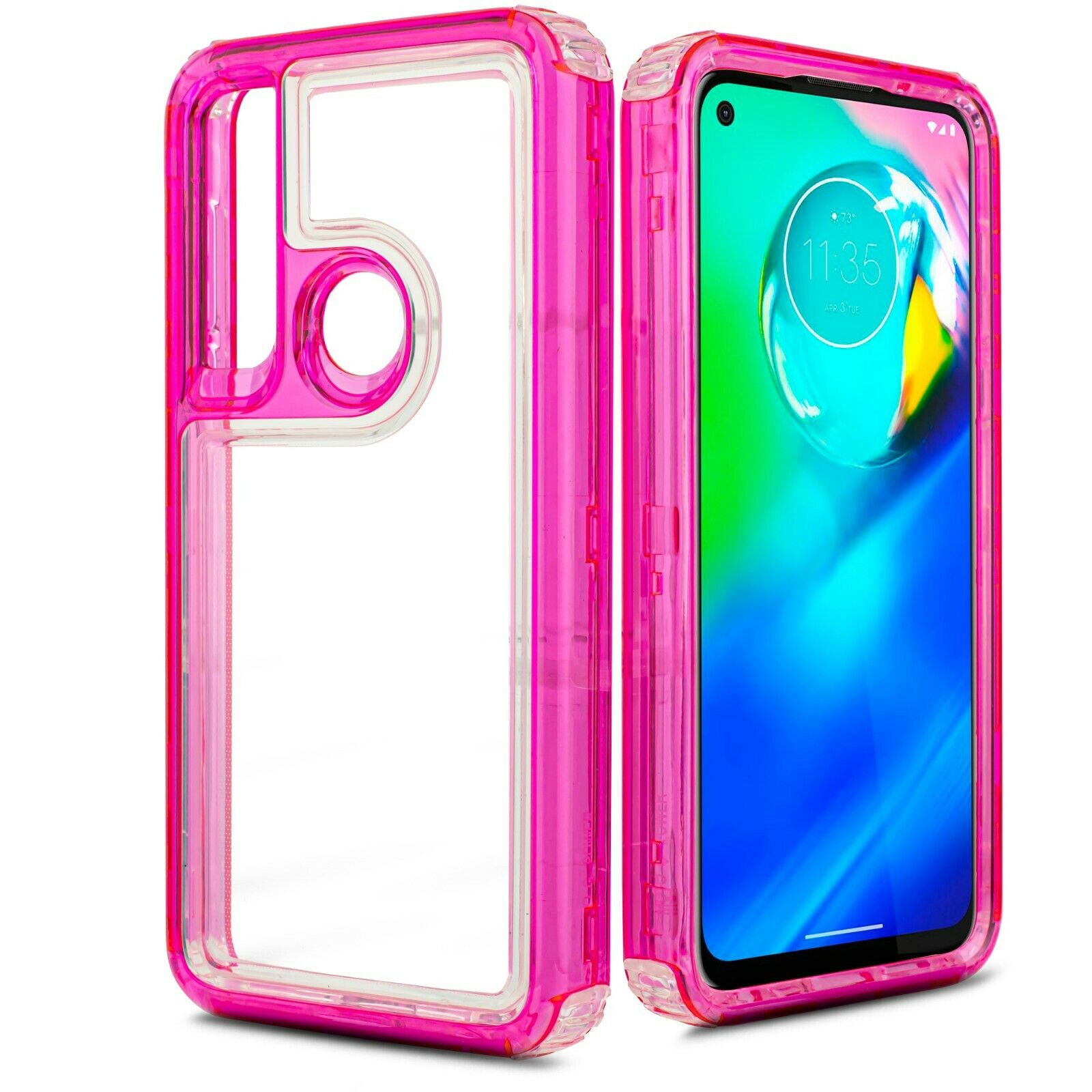 for Moto G Power Phone Case Shock Proof Edges Hybrid Hard Back Slim