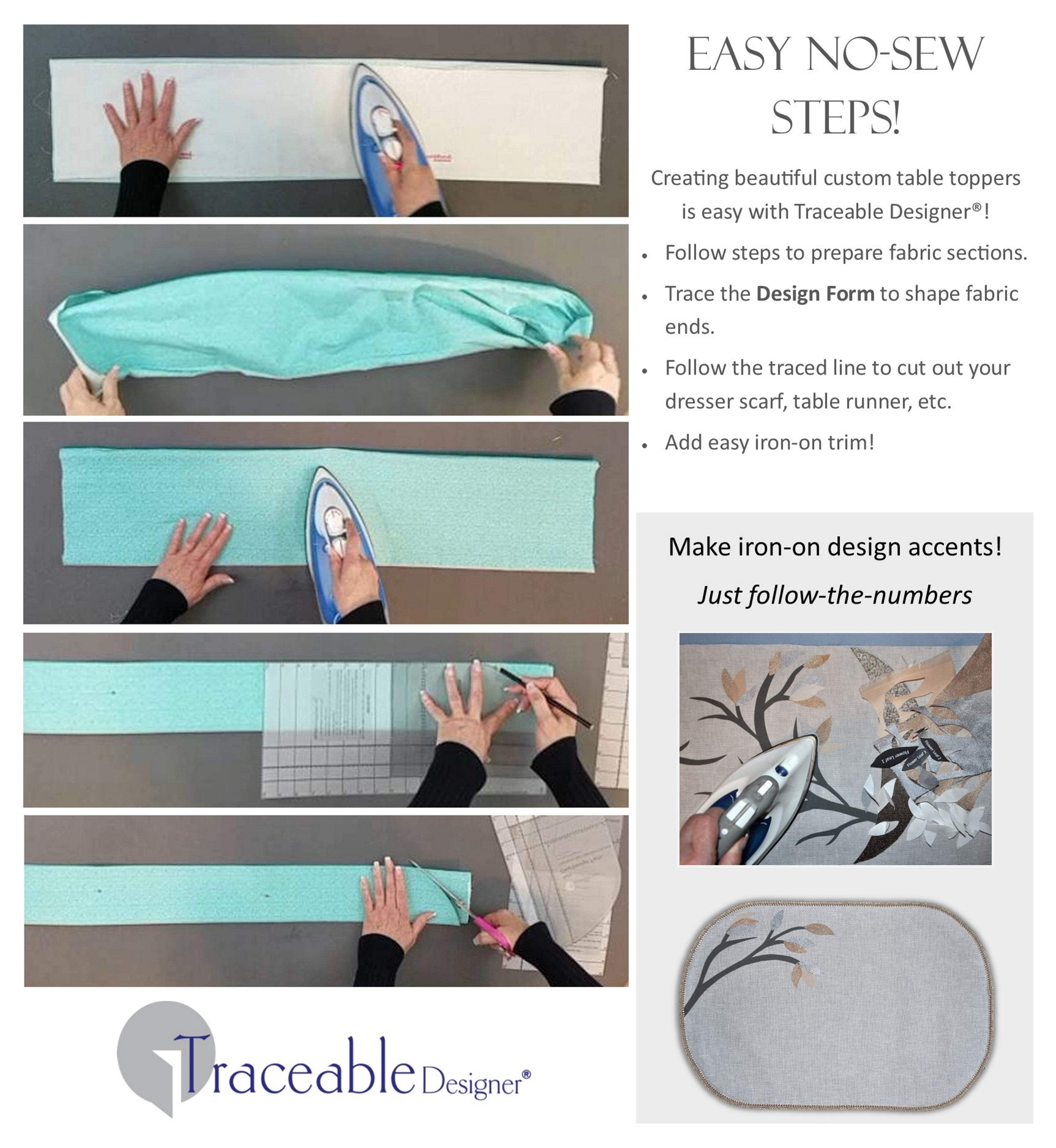 DIY Home Decor, Reusable Traceable Custom Table Decorating Templates - No  Sewing - Walmart.com, image size:3450x3750