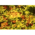 thumbnail image 1 of Ahgly Company Machine Washable Indoor Rectangle Abstract Yellow Contemporary Area Rugs, 8' x 12', 1 of 4