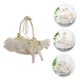 thumbnail image 5 of unbranded Canasta Beige Con Asa Delicada Y Encaje Para Ceremonias De, 5 of 8