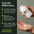thumbnail image 3 of NutraBio CaffPlus, Dual Source Caffeine with Theanine for Healthy Energy Boost - 60 Vegetable Capsules, 3 of 9