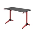 thumbnail image 4 of UrbanPro Computer Gaming Desk with LED Under Desk Lighting in Black/Red, 4 of 11