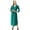 Teal Green, variant on Phagun Women's Long Sleeve Maroon Loose Maxi Dresses Casual With Pockets-14