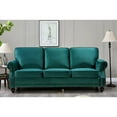 thumbnail image 3 of US Pride Furniture Feingold 2 Piece Velvet Living Room Set, Removable Cushions, Sofa Loveseat, 3 of 5
