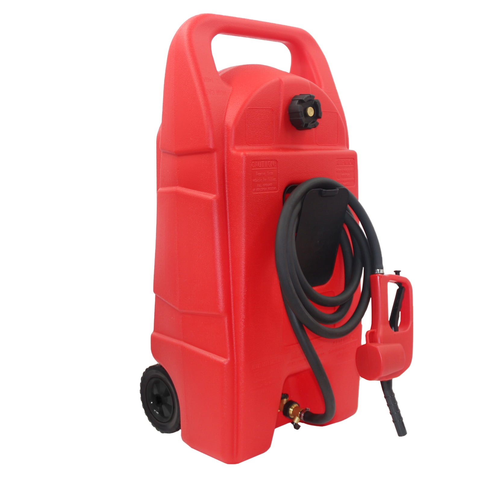 imerelez 34 Gallon Gas Caddy With Wheels, Fuel Transfer Tank Gasoline Diesel Can,Fuel Storage Tank For Automobiles ATV Car Mowers Tractors Boat Motorcycle(Red)