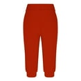 thumbnail image 5 of XFLWAM Capri Pants for Women Summer Low Rise Joggers Elastic Waisted Causal Yoga Pants Bottom Loose Fit Capris with Pockets, 5 of 6