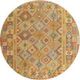 thumbnail image 1 of Ahgly Company Indoor Round Contemporary Metallic Gold Abstract Area Rugs, 8' Round, 1 of 6