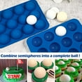 thumbnail image 2 of Golf Ball Chocolate Molds, Silicone 12-Cavity Mold for Cake Decorations, Hot Chocolate Bomb, Candy (Pack of 2), 2 of 6