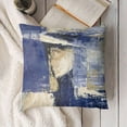 thumbnail image 3 of BANET  Throw Pillow Cushion Case, Abstract and Modern Style Brushstroke Ornaments Geometric Square Details, Modern Accent Double-Sided Digital Printing 18x18in, 3 of 5