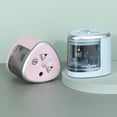 thumbnail image 3 of Graflsoa Pink Automatic Electric Pencil Sharpener with Dual Holes for 6-12mm Pencils, Portable Plastic Design for School & Office Use (Batteries Not Included), 3 of 6