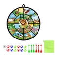 thumbnail image 4 of Tablero de dardos de doble cara 29 pulgadas perfecl con 12 bolas adhesivas, 4 of 8