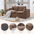 thumbnail image 3 of Jopath Modular Sofa Couch,Comfy Cloud Couch with Cushion Covers Removable Furniture for Living Room Bedroom Apartments Dorms,No Assembly Required,Brown, 3 of 14