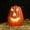 B, variant on Halloween LED Pumpkin Decoration, Light Up Jack O Lantern with Realistic Carved Design, Spooky Tabletop Yard Home Party Ornament