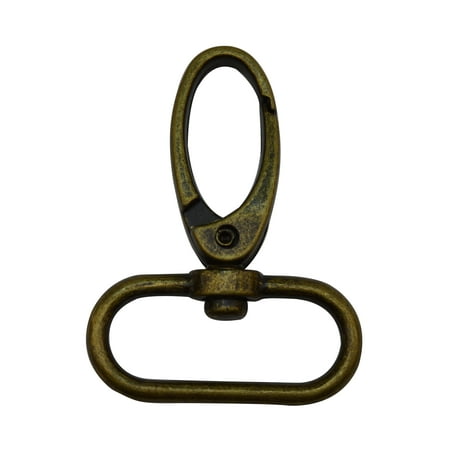 

Fenggtonqii Bronze 1.25 Inner Diameter Oval Ring Medium Olive Buckle Lobster Clasps Swivel Snap Hooks Pack of 4