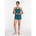thumbnail image 3 of Joyspun Women’s Dreamy Soft Collection Lace Trim Knit Cami and Shorts Set, Sizes XS-3X, 3 of 6