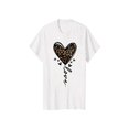 thumbnail image 1 of Women's Leopard Heart Print Crewneck Tee & Skinny Shorts Two-piece Set, Casual Fashion Loose Round Neck T-shirt & Shorts for Daily outdoor Wear, Ladies Clothes for all Seasons, Sets, Womenswe, 1 of 6