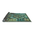 thumbnail image 2 of Ahgly Company Indoor Round Oriental Light Blue Traditional Area Rugs, 8' Round, 2 of 4