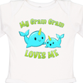 thumbnail image 4 of Inktastic My Gram Gram loves me- cute narwhal Boys or Girls Long Sleeve Baby Bodysuit, 4 of 5