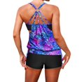 thumbnail image 3 of MKLEKYY Trajes De Baño Mujer 2 Piezas Women'S Swimwear Tankini 2 Piece Normal Swimsuit High Waisted Bathing Suits Sports Vacation Sexy / Strap / New / Padded Bras / Strap Swimsuit, 3 of 4