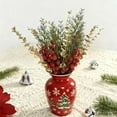 thumbnail image 4 of Imitation Christmas Pine Branches, Decorative Red Berry S, Holiday Floral Arrangement, Plug-in Design for Festive Home Decor,Vsgery, 4 of 6