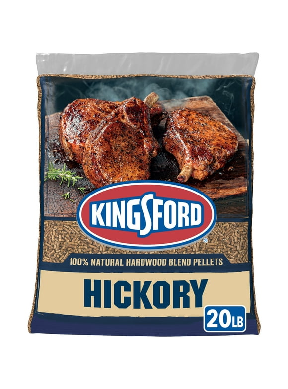 Kingsford 100% Hickory Wood Pellets, BBQ Pellets for Grilling, 20 Pounds
