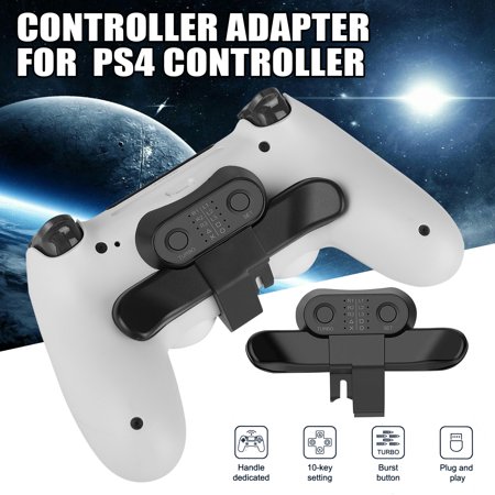 Paddles for PS4 Controller, EEEkit Multi-function Back Button Attachment for Playstation 4, Controller Paddles for PS4 with TURBO Function/Memory Function/Plug And Play