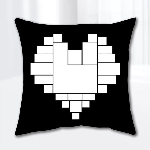 Funda de almohada en blanco de la serie Nine Grid, funda de almohada de felpa corta, funda de almohada de sofá de sublimación