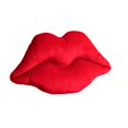 thumbnail image 1 of Ashler 3d Lips Throw Pillows Smooth Soft Velvet Insert Included Cushion For, 1 of 5