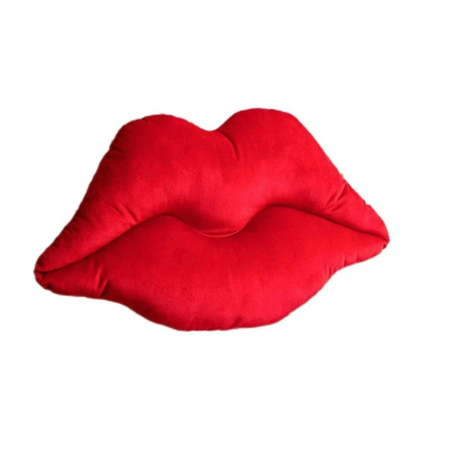 Ashler 3d Lips Throw Pillows Smooth Soft Velvet Insert Included Cushion For