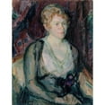 thumbnail image 3 of Magnus Enckell 19x24 Black Modern Framed Museum Art Print Titled - Portrait of Mrs. Agda Vilen (1917), 3 of 5