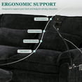 thumbnail image 6 of MOONMIS 106" U Shape Sectional Sofa Cloud Couch for Living Room, Upholstery Comfy Modular Sofas, 4 Seat Chenille U-Shaped Sleeper Sofa with Chaise Lounge, Ottoman & Pillows, 6 of 6