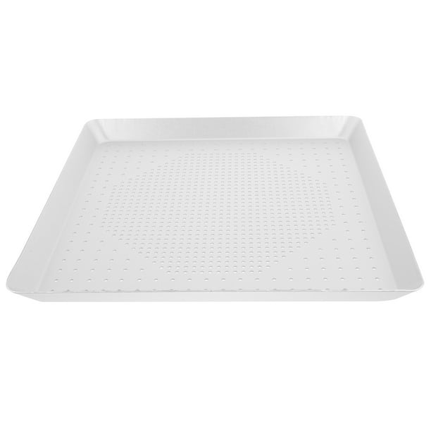 Bandeja para pizza para horno de 12 pulgadas perforada, bandeja antiadherente de aleación de aluminio para pizza crujiente, ideal para el hogar y la cocina
