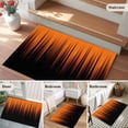thumbnail image 5 of Rectangle Area Rugs 2 x 3 Ft, Burnt Orange Black Ombre Non-Slip Residential Carpet, Modern Abstract Striped Gradient Indoor Crawling Mats Runner Rugs for Living Room/Dining Room/Bedroom, 5 of 9