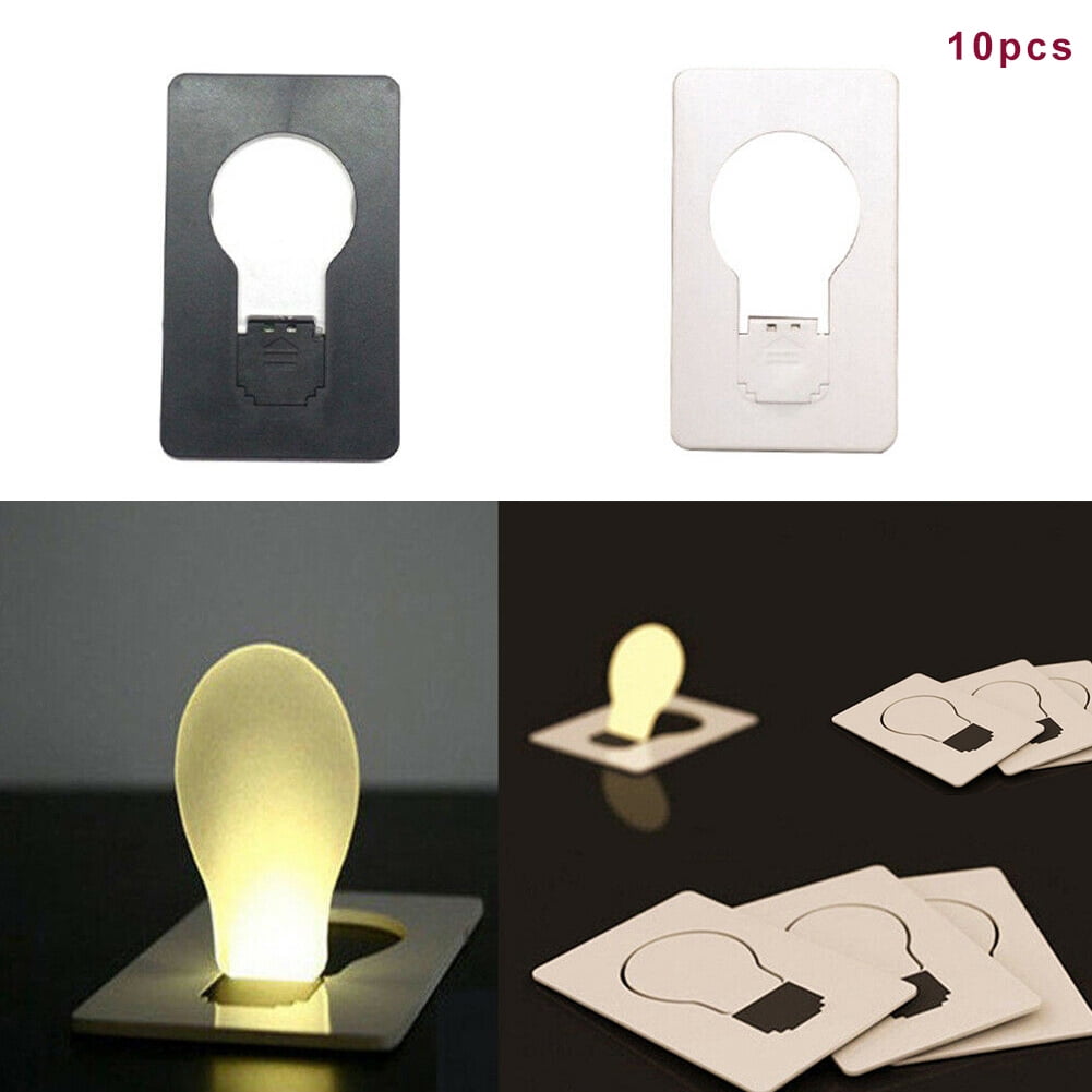 Novelty Portable Mini Lighting Wallet Card Pocket Led Card Night Light Lamp Gift 
