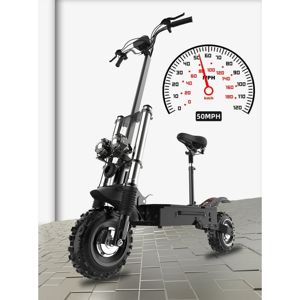T60 Electric Scooter - 5600W Dual Motor, 50 11" off-Road Tires, 440Ibs Load, for - Walmart.com