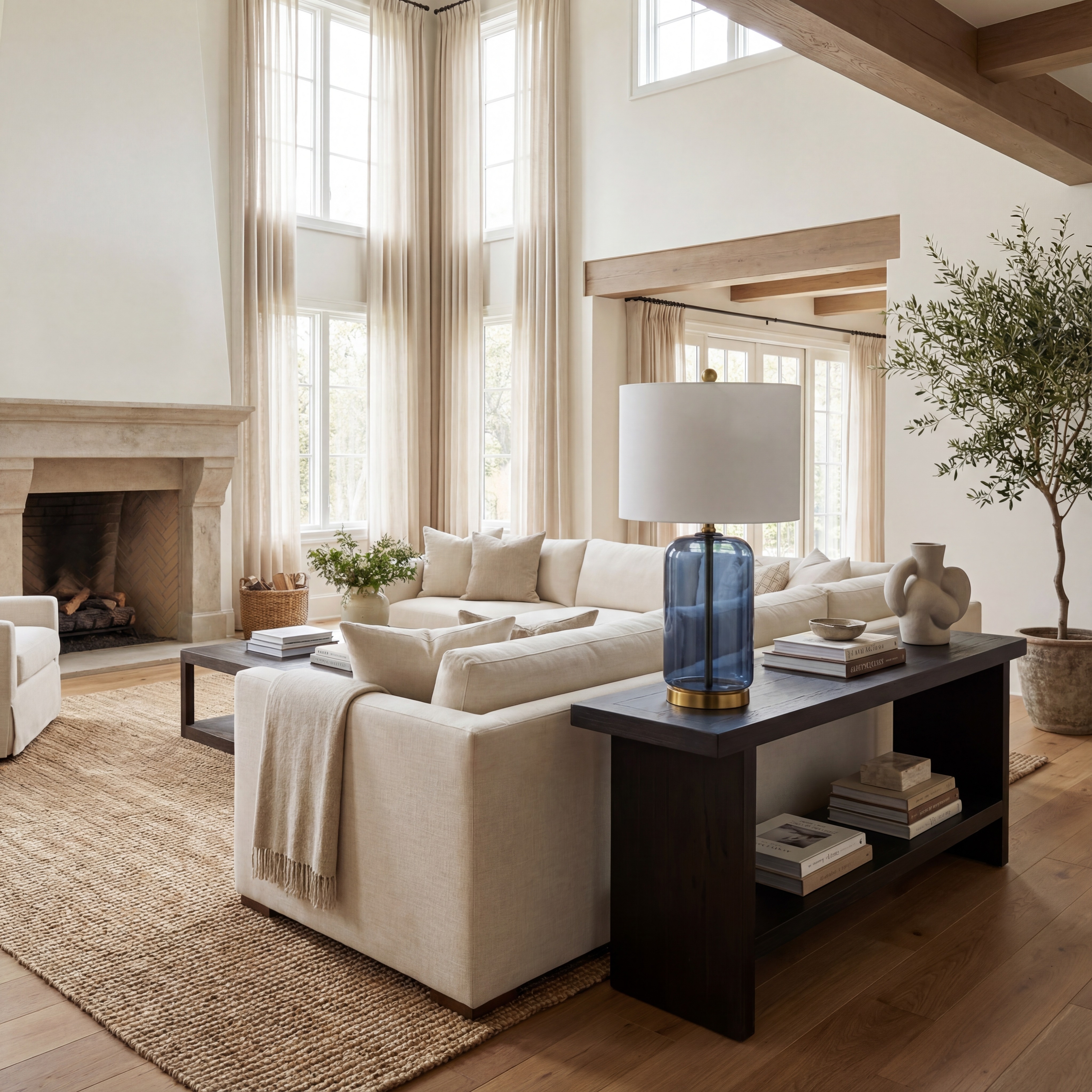 Safavieh Novah 16 in Modern Gold Table Lamps with Clear Glass White Transitional Shades