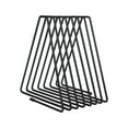 thumbnail image 2 of Aspire Book Holder 7 Slots File Holder for Magazine Metal Wire Desktop Black Book Organizer Adjustable Triangle Display Rack, 2 of 8